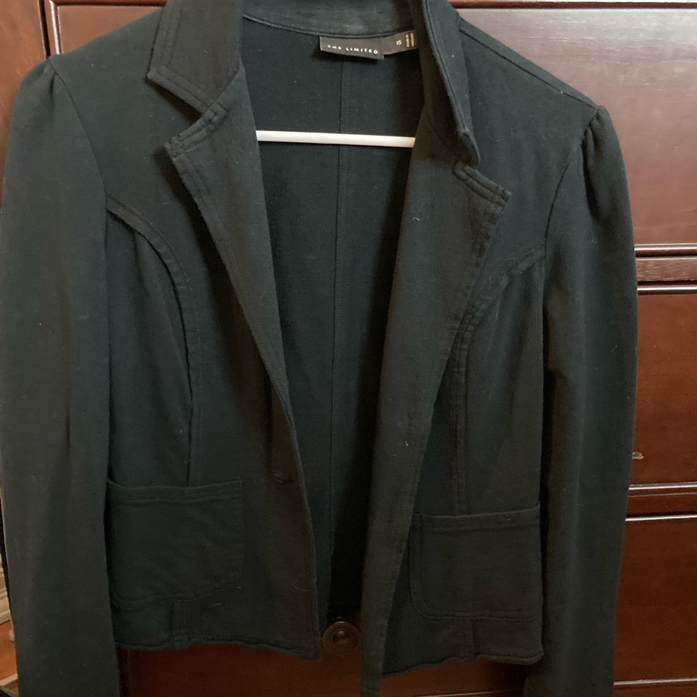 Limited, Black Cotton Blazer
